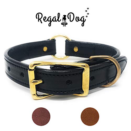 Leather Collar with Heavy Duty Center Ring