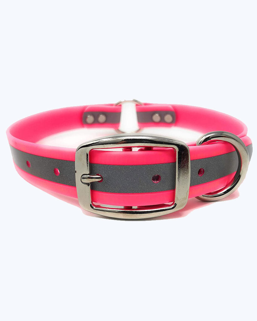 Pink - Reflective Center Ring Collar