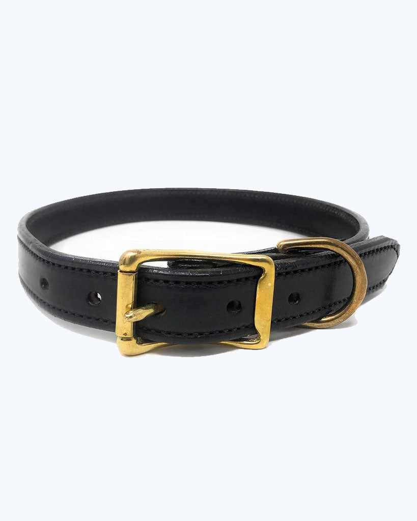 Black - Premium Leather Standard Collar