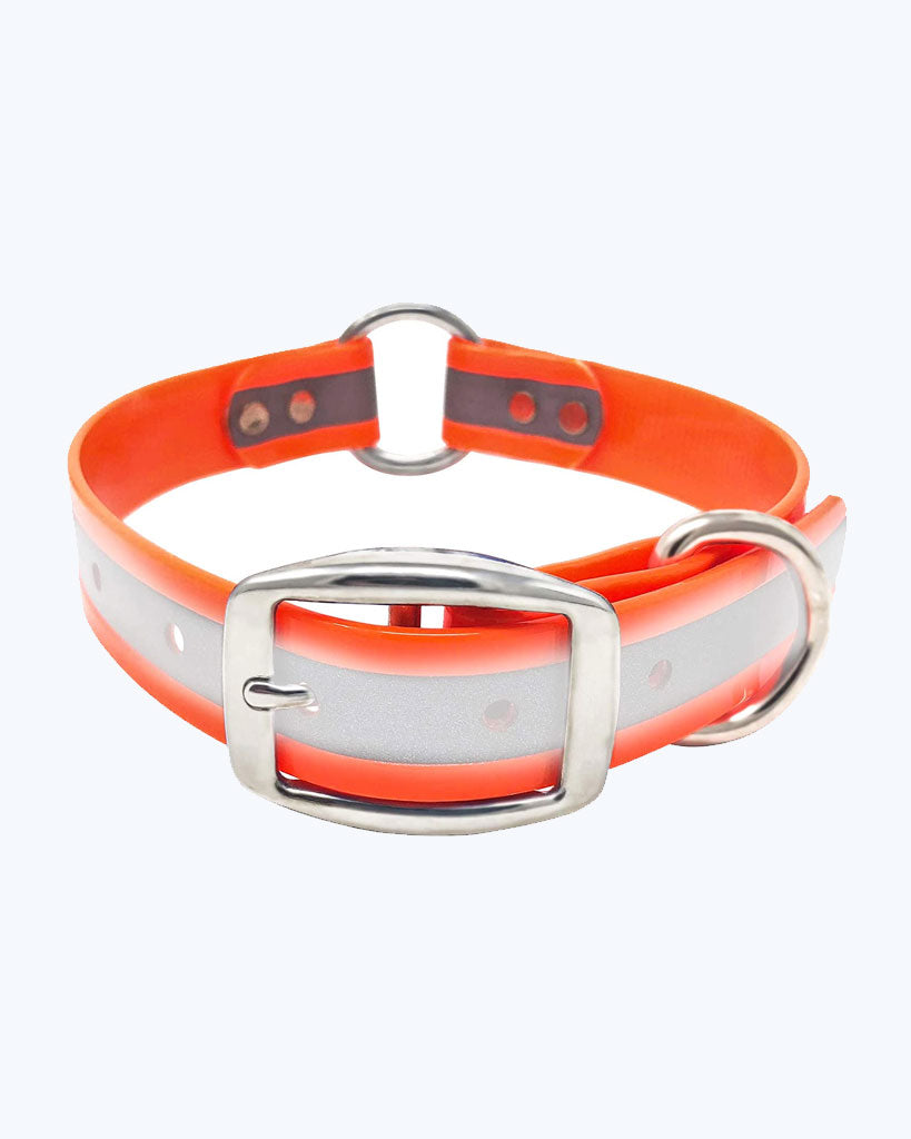 Orange - Reflective Center Ring Collar